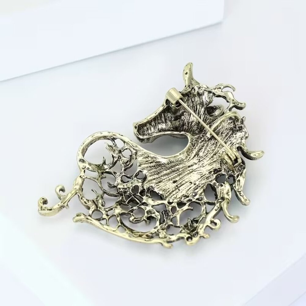Horse Silhouette Brooch - Picture 3 of 4